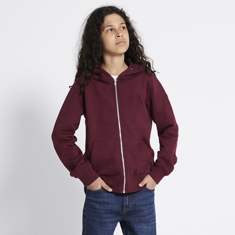 Zip hoodie "Tom star" Dark red
